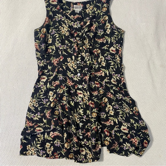 Robbie Bee Vintage 90s Black Floral Shift Dress - Picture 10 of 10